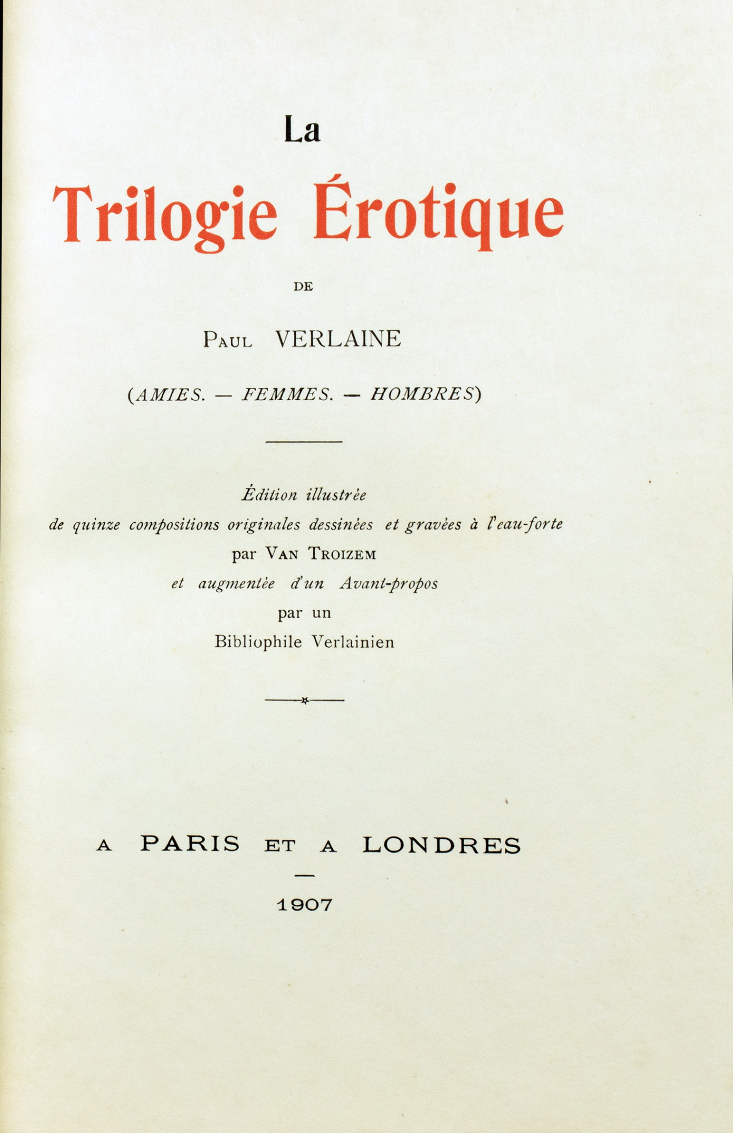 217 Martin Van Maële Paul Verlaine La Trilogie Érotique Christian Hesse Auktionen 6097