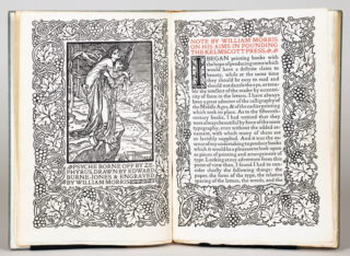 140   Kelmscott Press - A Note by William Morris on His Aims in Founding the Kelmscott Press.