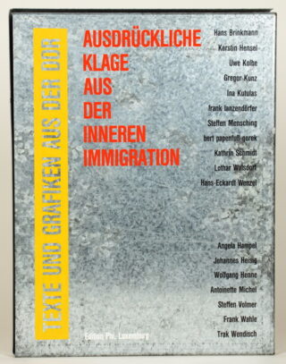 334   Ausdrückliche Klage aus der inneren Immigrationen.