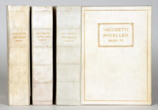 155   Georg Müller Verlag - Vorzugsausgaben - Franco Sacchetti. Die Novellen.