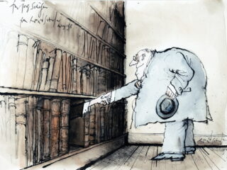 52   Ronald Searle. Der Sammler beim Antiquar.