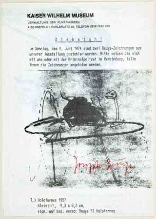 517   Joseph Beuys. Vier signierte Drucksachen.