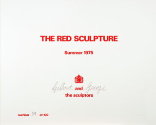605   Gilbert & George. The Red Sculpture (Album).