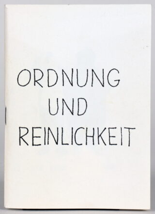 584   Peter Fischli & David Weiss. Ordnung und Reinlichkeit.