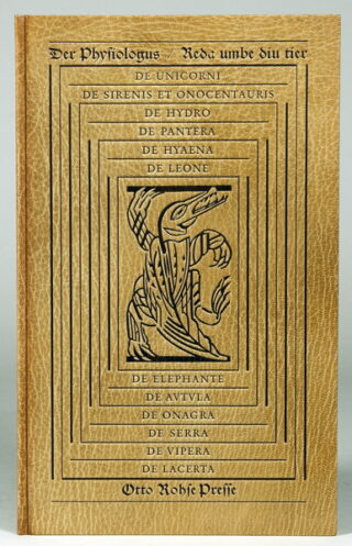 275   Otto Rohse - Der Physiologus.