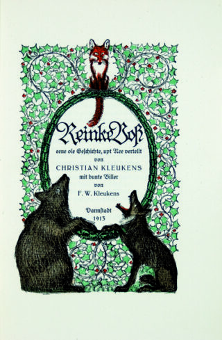 90   Reineke Fuchs 1913 - Christian Kleukens. Reinke Voß, eene ole Geschichte,