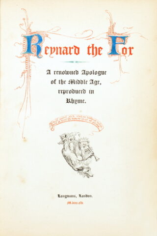 86   Reineke Fuchs 1845 - Reynard the Fox.