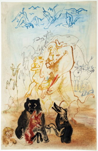 97   Reineke Fuchs 1946 - Josef Hegenbarth. Reineke wird zum Galgen geführt.