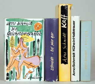 280   Arno Schmidt. Vier Erstausgaben mit eigenhändiger Widmung.