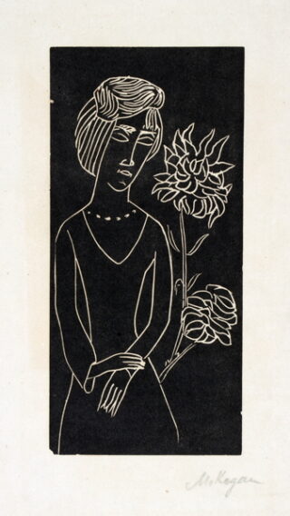 28   Moissey Kogan. Mädchen mit Chrysantheme.