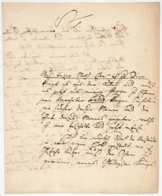 62   Ernst Moritz Arndt. Eigenhändiger Brief mit Unterschrift.