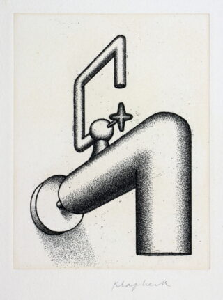 24   Konrad Klapheck. Die Selbstsichere (Der Wasserhahn).