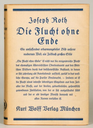 272   Joseph Roth. Die Flucht ohne Ende.