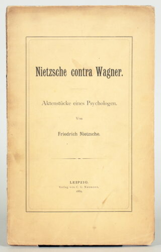 67   Friedrich Nietzsche. Nietzsche contra Wagner.