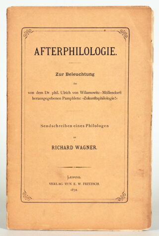 71   Nietzsche-Umfeld - [Erwin Rohde]. Afterphilologie.