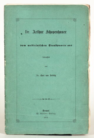 72   Carl von Seidlitz. Dr. Arthur Schopenhauer
