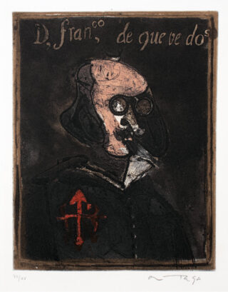 357&emsp;&emsp;José Ortega. 9 Farbaquatintaradierungen zu »El Buscón« von Francisco de Quevedo. 1967
