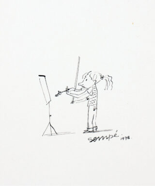 365&emsp;&emsp;Jean Jacques Sempé. Le violoniste. 1978