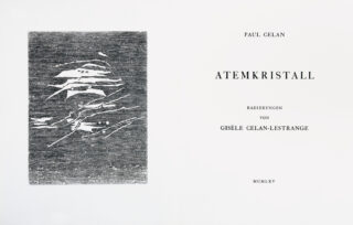 663&emsp;&emsp;Paul Celan. Atemkristall. 1965