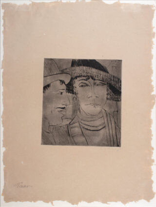 334&emsp;&emsp;Erich Heckel. Paar (A. N.). 1924