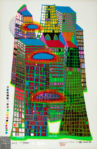 337&emsp;&emsp;Friedensreich Hundertwasser. Good Morning City. Bleeding Town. 1969