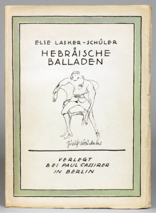 611&emsp;&emsp;Else Lasker-Schüler. Hebräische Balladen. 1920