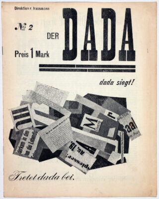 516&emsp;&emsp;Kunstismen – Der Dada. 1919