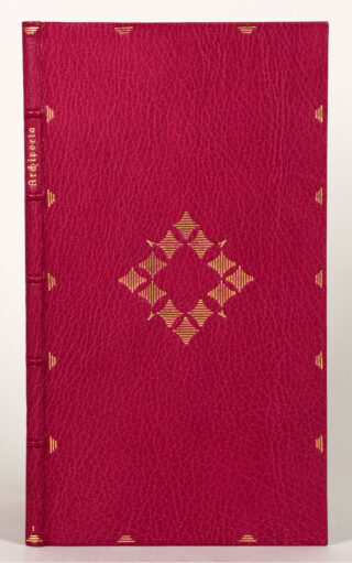 425&emsp;&emsp;Otto Dorfner, Weimar – Weinroter Maroquinband mit vergoldeten Ornamenten 1921