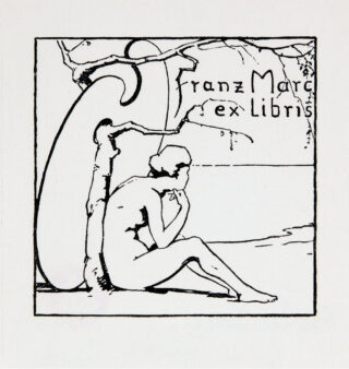 354&emsp;&emsp;Franz Marc. Exlibris Franz Marc. – Ex libris Paul Marc. 1904