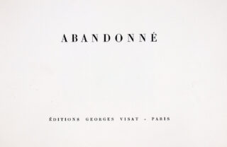142&emsp;&emsp;Geneviève Asse – Samuel Beckett. Abandonné. 1972