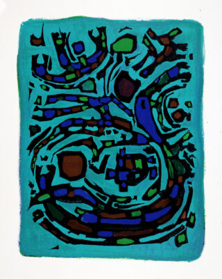 112&emsp;&emsp;Alfred  Manessier. Les cantiques spirituels de Saint Jean de la Croix. 1958