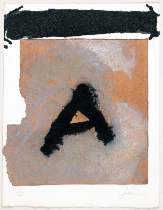 126&emsp;&emsp;Antoni Tàpies – Jean Daive. Ohne Titel (Gedichte). 1975
