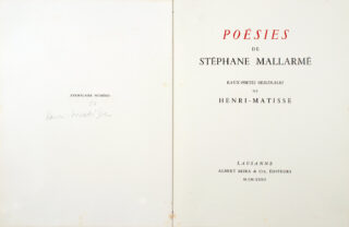 76&emsp;&emsp;Henri Matisse – Stéphane Mallarmé. Poésies. 1932