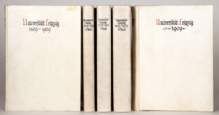 419&emsp;&emsp;Carl Sonntag jun., Leipzig – Festschrift zur Feier des 500jährigen Bestehens der Universität Leipzig. 1910