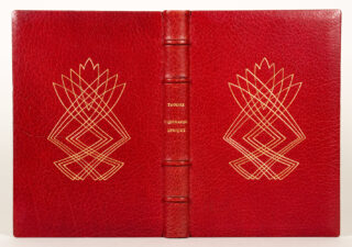 445&emsp;&emsp;Thorvald Henningsen, Schweiz – Roter Maroquinband mit vergoldeten Deckelvignetten 1951