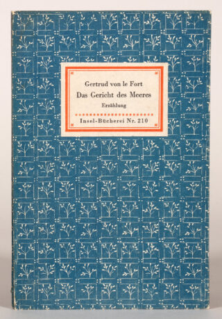 479&emsp;&emsp;Insel-Bücherei – Gertrud von Le Fort. Das Gericht des Meeres. 1943