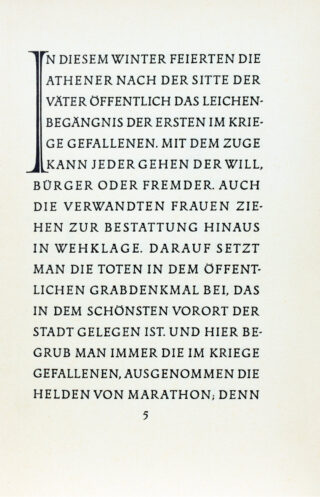 486&emsp;&emsp;Insel-Bücherei – Die Rede des Perikles für die Gefallenen. 1938
