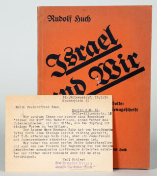 555&emsp;&emsp;Gottfried Benn – Rudolf Huch. Israel und Wir. 1934