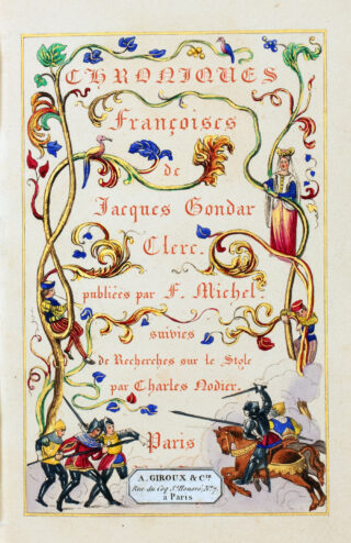408&emsp;&emsp;Jacques Gondar. Chroniques Françoises, 1830