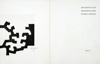 370&emsp;&emsp;Eduardo Chillida – José-Miguel Ullán [et] Marguerite Duras. Adoración. 1977