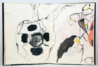 399&emsp;&emsp;Robert Kushner. Poppies and Mock Orange. 1990