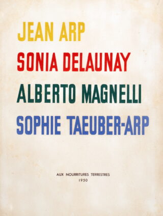 263&emsp;&emsp;Mappenwerke und graphische Anthologien – [Album de Grasse]. Jean Arp. Sonia Delaunay. Alberto Magnelli. Sophie Taeuber-Arp. 1950