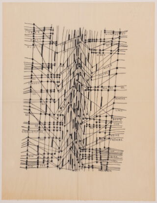 55&emsp;&emsp;Heinz Trökes. Ohne Titel (Geburtstagsgruß für Woldemar Klein). 1952