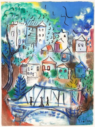 52&emsp;&emsp;Heinz Trökes. Ohne Titel (Die Brücke). 1945
