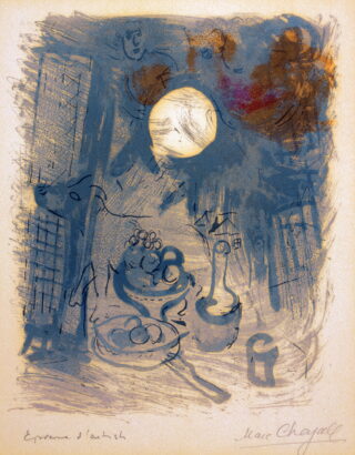 14&emsp;&emsp;Marc Chagall. Nature morte bleue. 1957