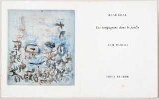 296&emsp;&emsp;Zao Wou-Ki – René Char. Les compagnons dans le jardin 1957
