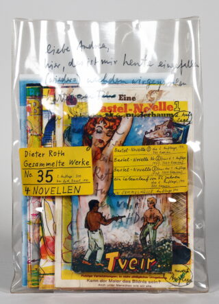 181&emsp;&emsp;Dieter Roth. 4 Novellen. – Hreggvidur Hlynur.  2 tvöfaldir & 4 einfaldir. 1991