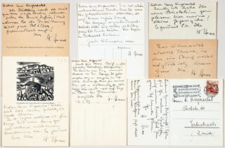 168&emsp;&emsp;Hermann Hesse. 21 Briefe, Widmungen und Privatdrucke an Karl Kuprecht.