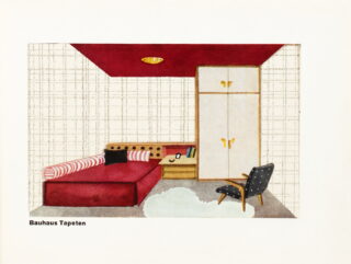 112&emsp;&emsp;Bauhaus – Bauhaustapeten. Musterbuch und Originaltapete. 1952