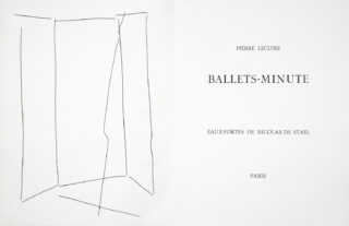 274&emsp;&emsp;Nicolas de Staël – Pierre Lecuire. Ballets-minute. 1954